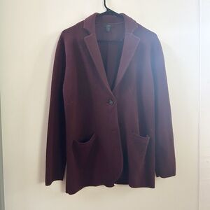 J.crew purple buttoned sophie cardigan blazer medium